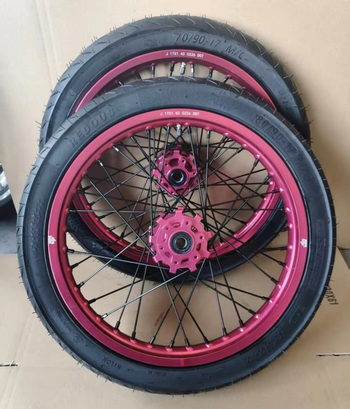 Supermoto Wheel Set For Surron LBX/E Ride Pro/Talaria XXX, MX3, MX4, MX5