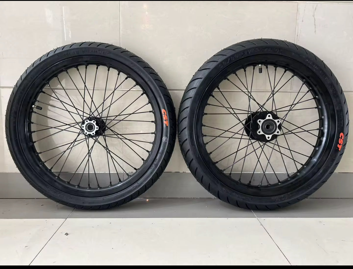 Lbx/Eride Supermoto Wheel set